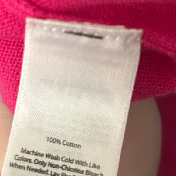 Vineyard Vines Hot Pink V-Neck Heritage Sweater - Picture 3 of 8